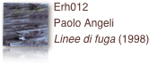 ￼Erh012 
Paolo Angeli
Linee di fuga (1998)